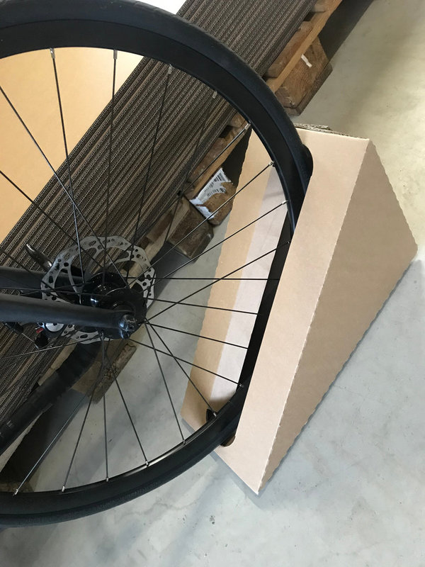 Reifenfixierungen für Fahrradkarton L und XL (4 Stk. Stanzverpackungen)